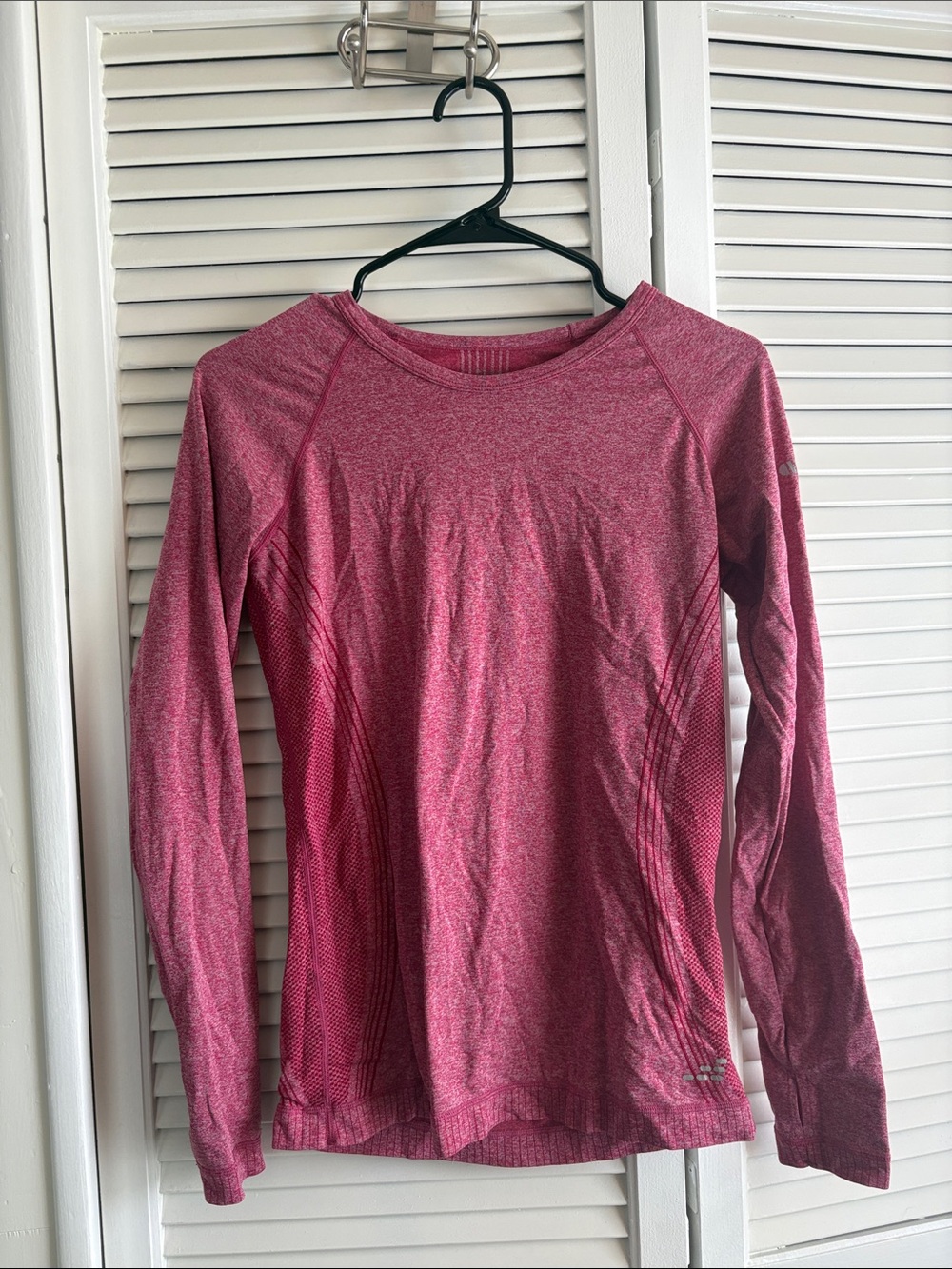 bcg Pink Long-Sleeve Athletic Top